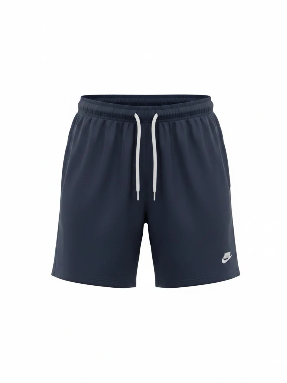 Nike Navy Crewneck Tee and Shorts Set with White Swooshes